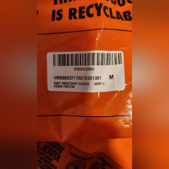 Heron Preston DSNY collab Hoodie size M - Picture 3 of 3